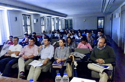 Conférence sur l'enseignement de l'équitation à l'école Espagnole de Jerez. Andalousie.