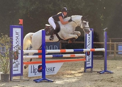 Ural cheval Camargue mis à l’obstacle par Equisudformation